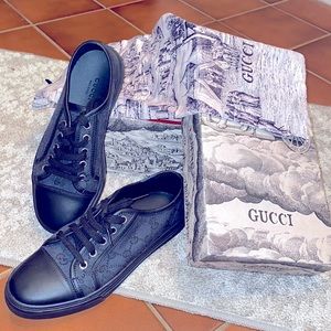 Gucci Black GG Canvas Sneakers